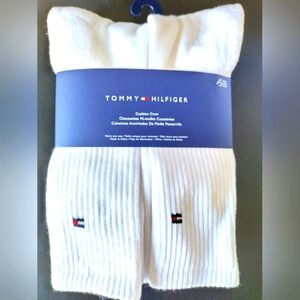 Tommy Hilfiger Men's Classic Cushion CREW socks 5-pack White One Size